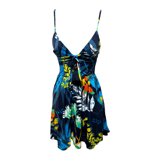 Sea Circus V-Neck Mini Dress By Maaji In Tropical Print, Size: XS