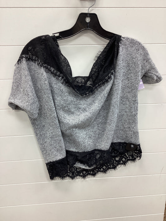 Top Ss By Asos In Black & Grey, Size:16