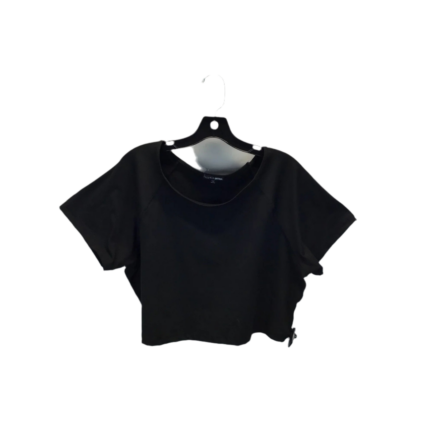 Top Short Sleeve By Fashion Nova In Black, Size: 3x