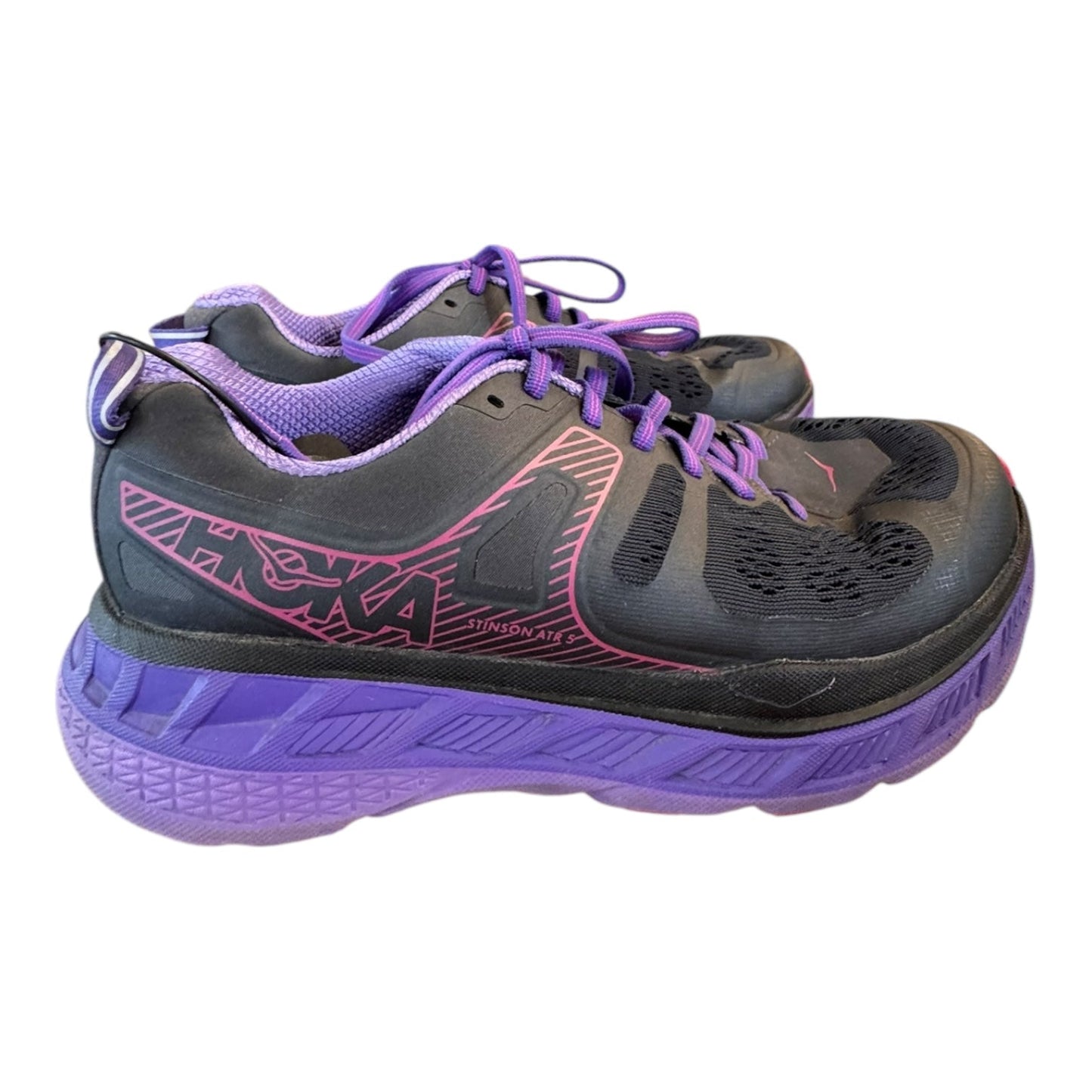 Shoes Athletic By Hoka In Grey & Purple, Size:7.5