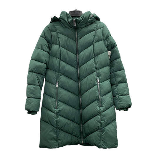 Coat Puffer & Quilted By London Fog In Green, Size:M