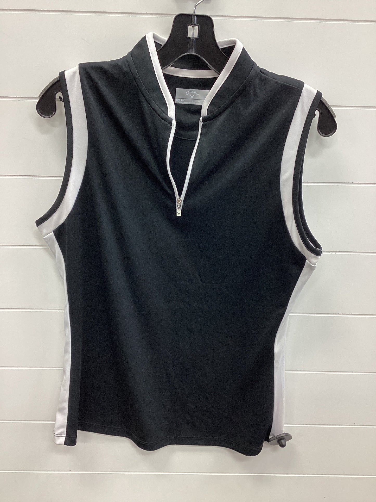 Athletic Tank Top By Callaway In Black, Size:M