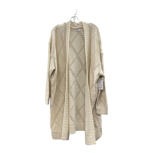Sweater Cardigan By Sonoma In Cream, Size:2X