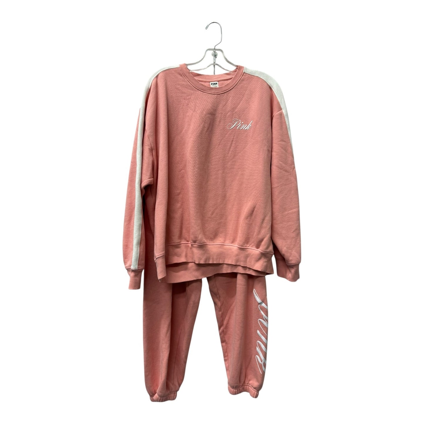 Top 2Pc Ls By Pink In Pink, Size:Xl