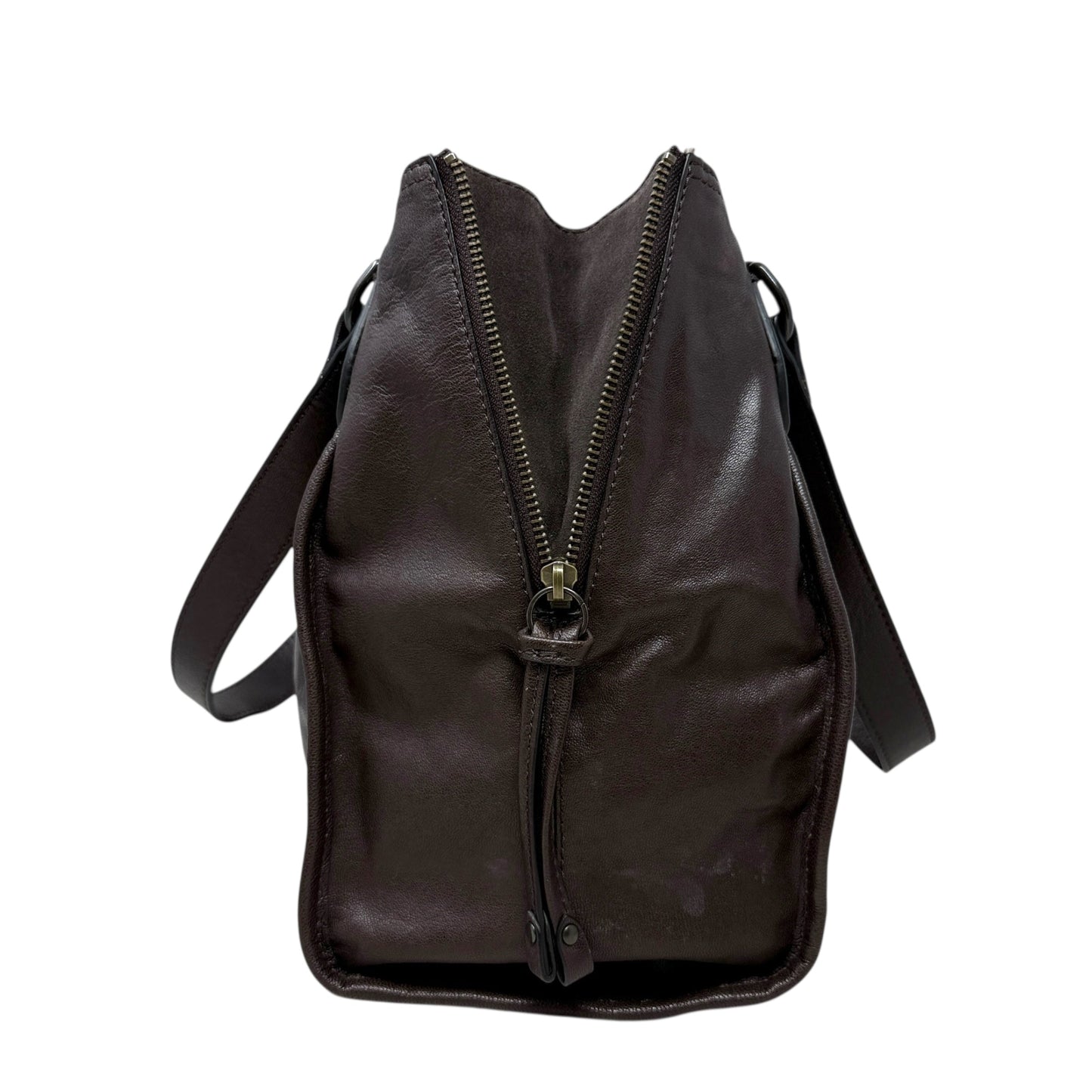 Gina Leather Tote Designer By Frye, Size: Medium