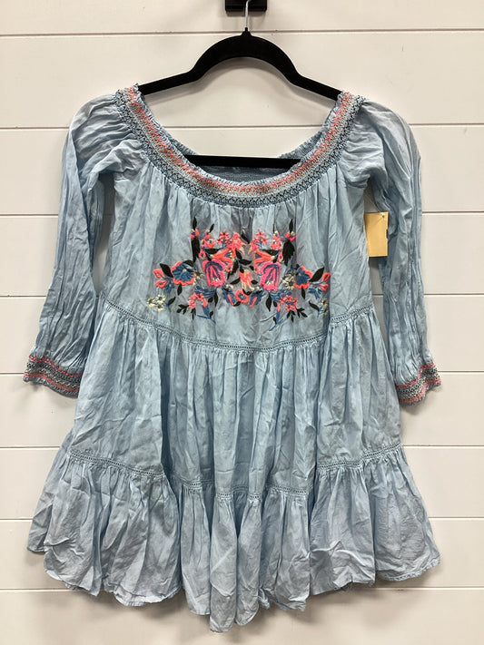 Blouse Ls By Free People In Blue, Size:Xs