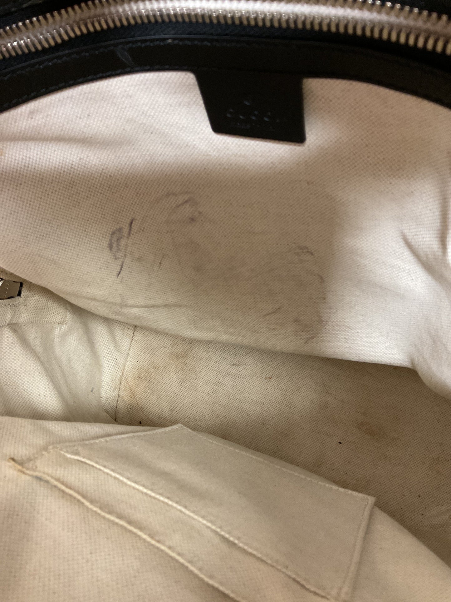 Backpack Luxury Designer By Gucci In Black, Size:Large