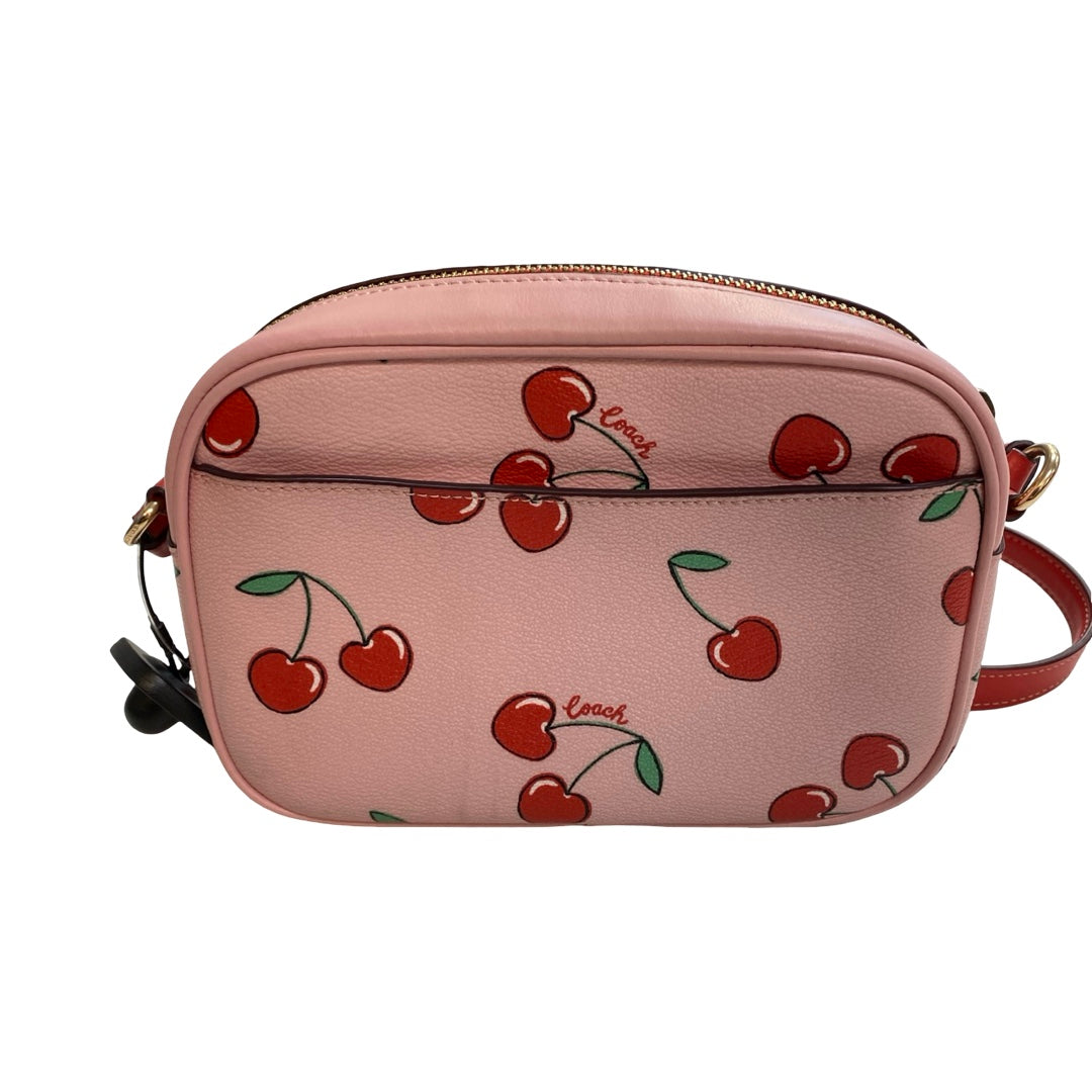 Handbag Designer By Coach In Pink & Red, Size:Small