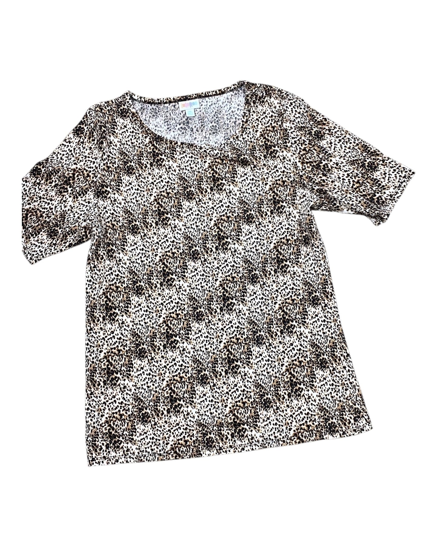 Top Ss By Lularoe In Animal Print, Size:2X
