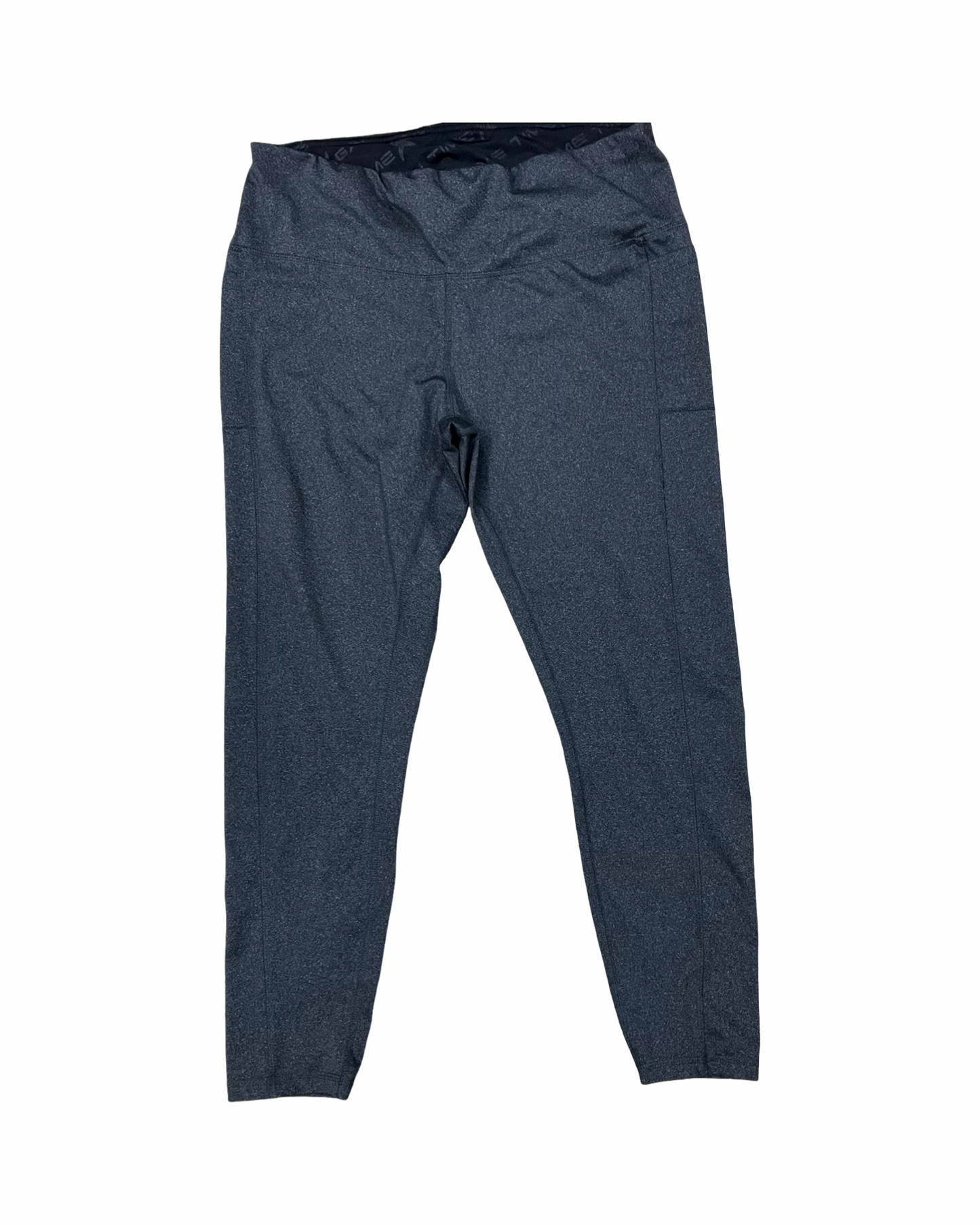 Athletic Leggings By Clothes Mentor In Grey, Size:1X