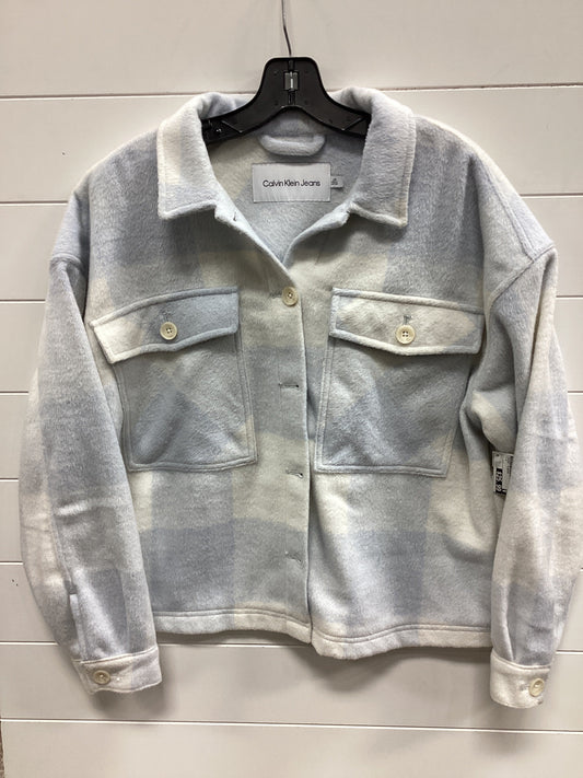 Jacket Fleece By Calvin Klein In Blue, Size:L