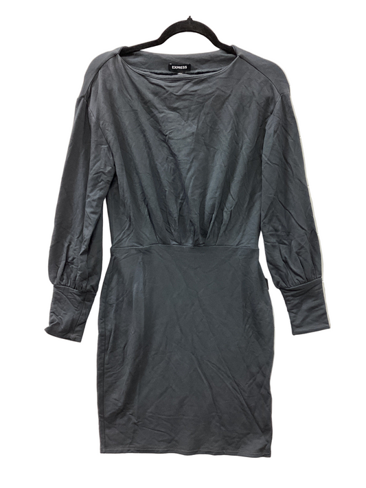 Dress Casual Midi By Express In Grey, Size:S