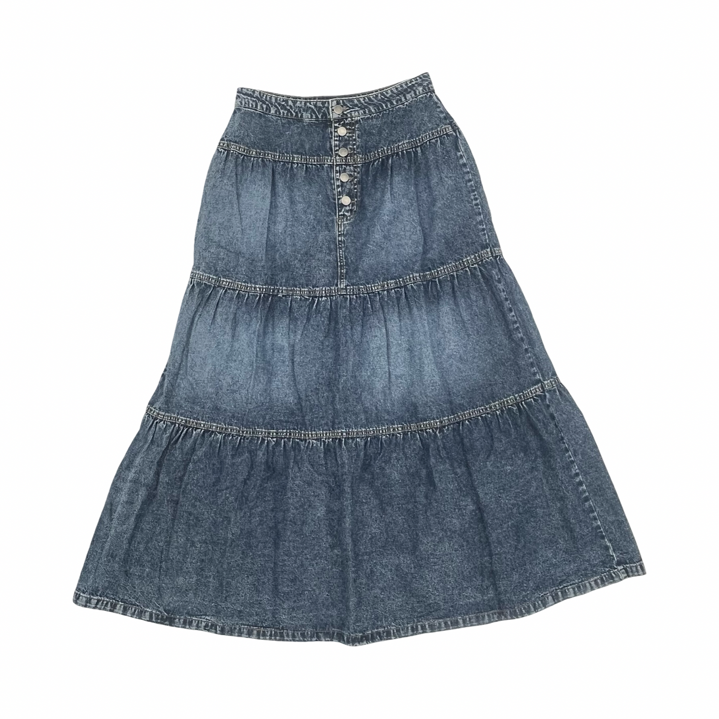 Skirt Midi By Bp In Blue Denim, Size:M