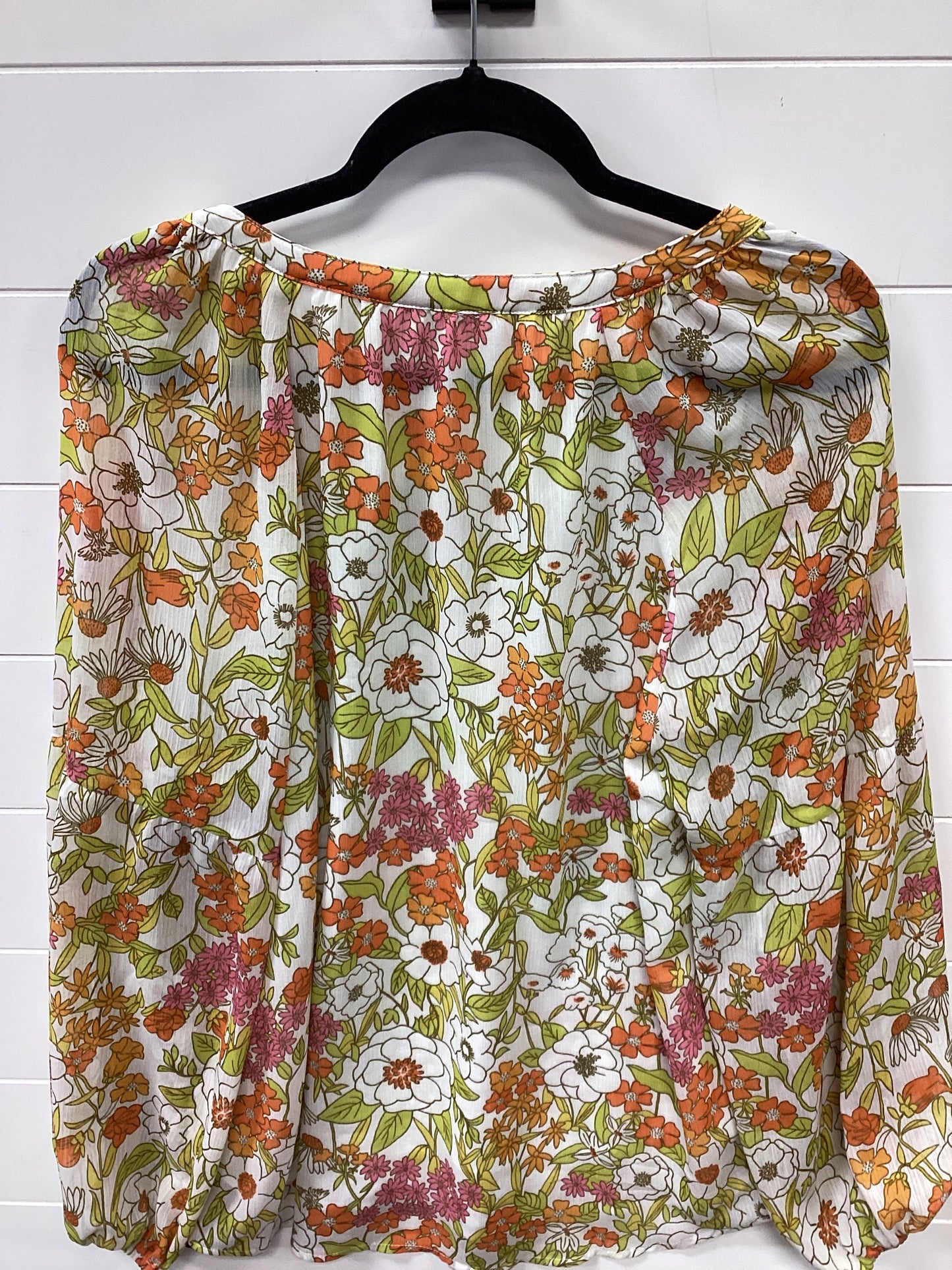 Top Ls By Btfbm In Floral Print, Size:Xl
