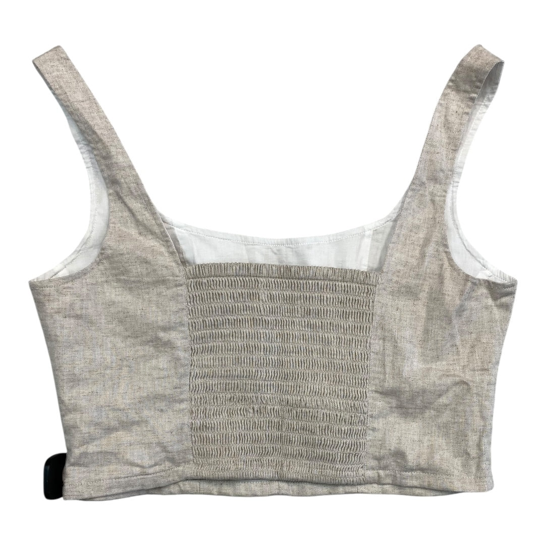 Top Sleeveless By Banana Republic In Tan, Size:10