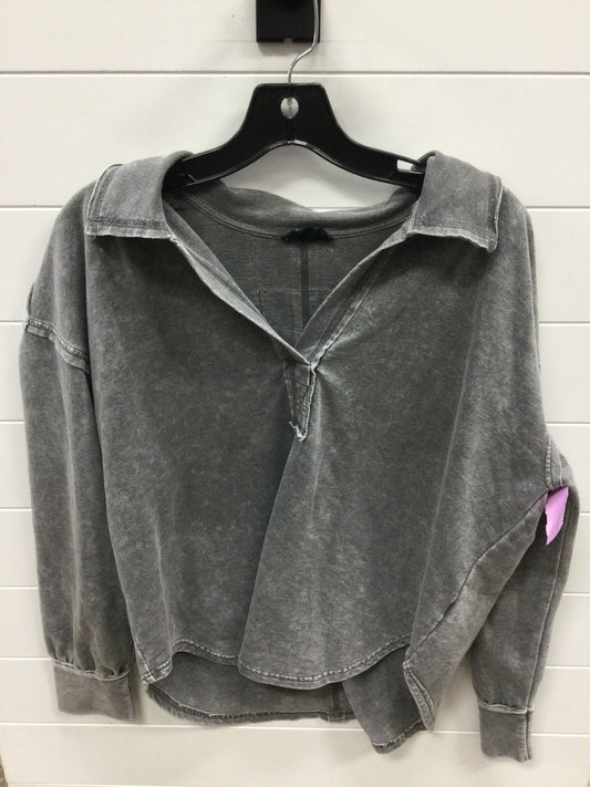 Top Ls By Blu Pepper In Grey, Size:L