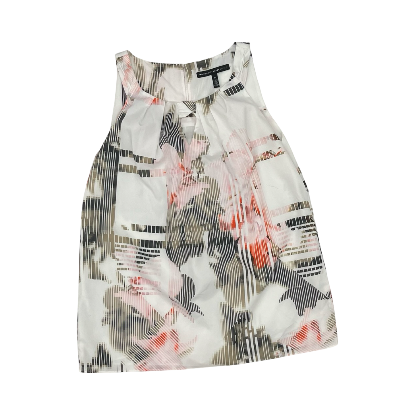 Blouse Sleeveless By White House Black Market In White, Size:M