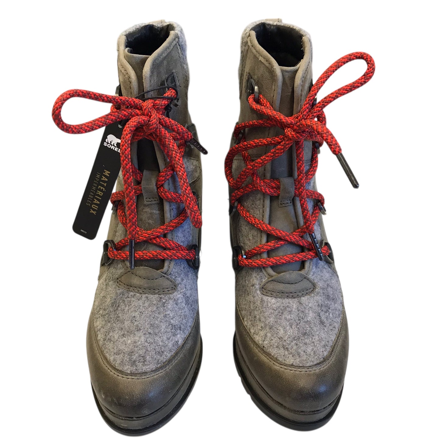 Boots Ankle Heels By Sorel In Taupe, Size:8.5