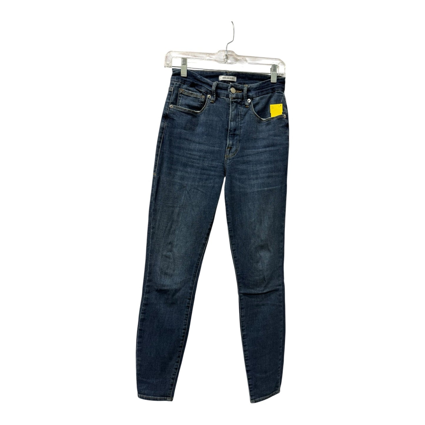 Jeans Skinny By Good American In Blue Denim, Size:4