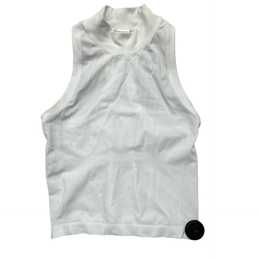 Athletic Tank Top By Athleta In White, Size:S