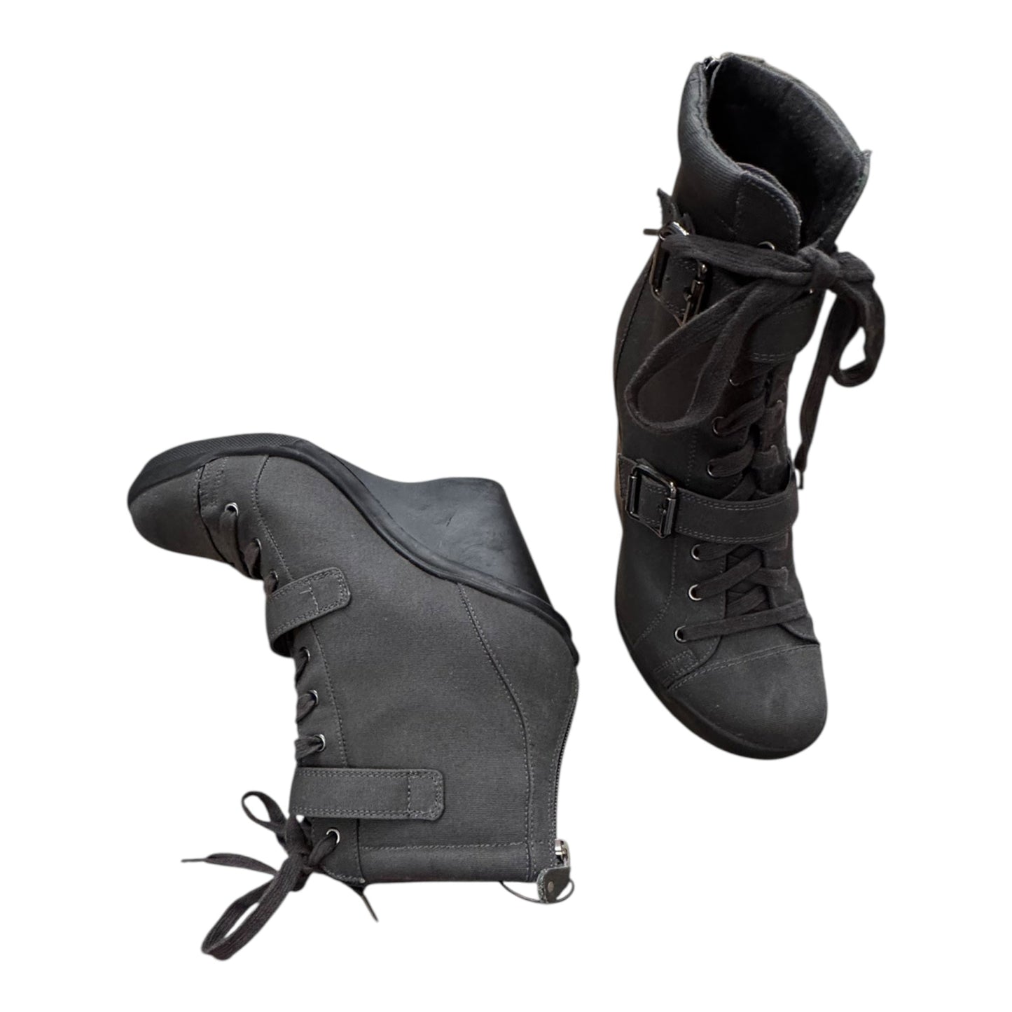 Boots Ankle Heels By Simply Vera In Grey, Size:8.5