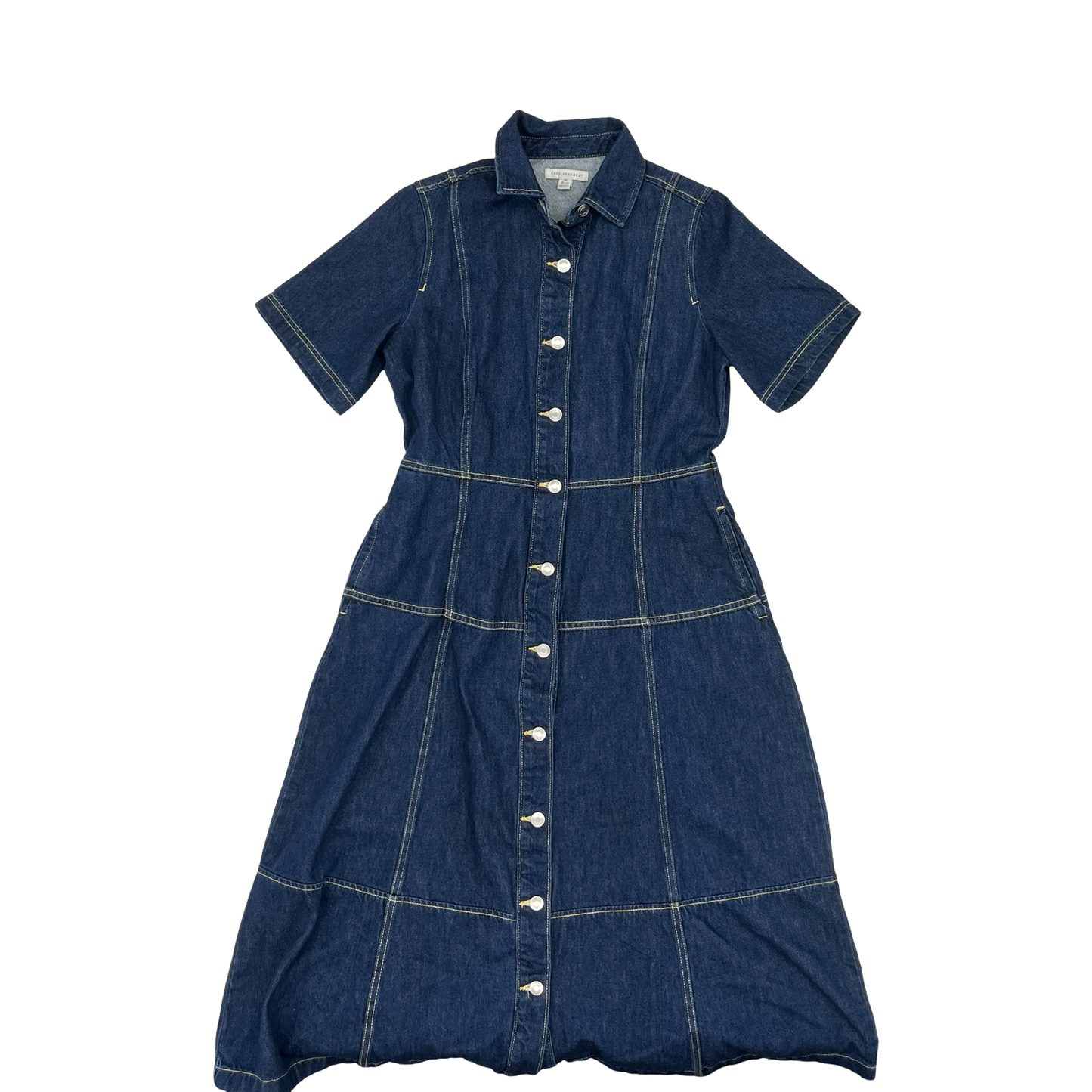 Dress Casual Midi By Free Assembly In Blue Denim, Size:M