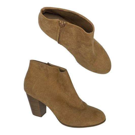 Boots Ankle Heels By Old Navy In Tan, Size:10