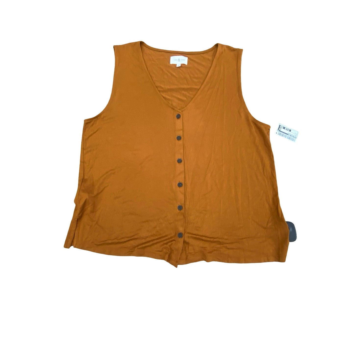 Top Sleeveless By Lou And Grey In Gold, Size:L