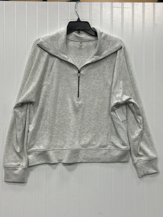 Athletic Top Ls Collar By Danskin In Grey, Size:L
