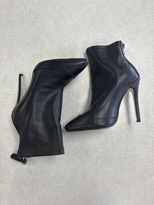 BOOTS ANKLE HEELS by PRETTY LITTLE THING In BLACK, Size: 6