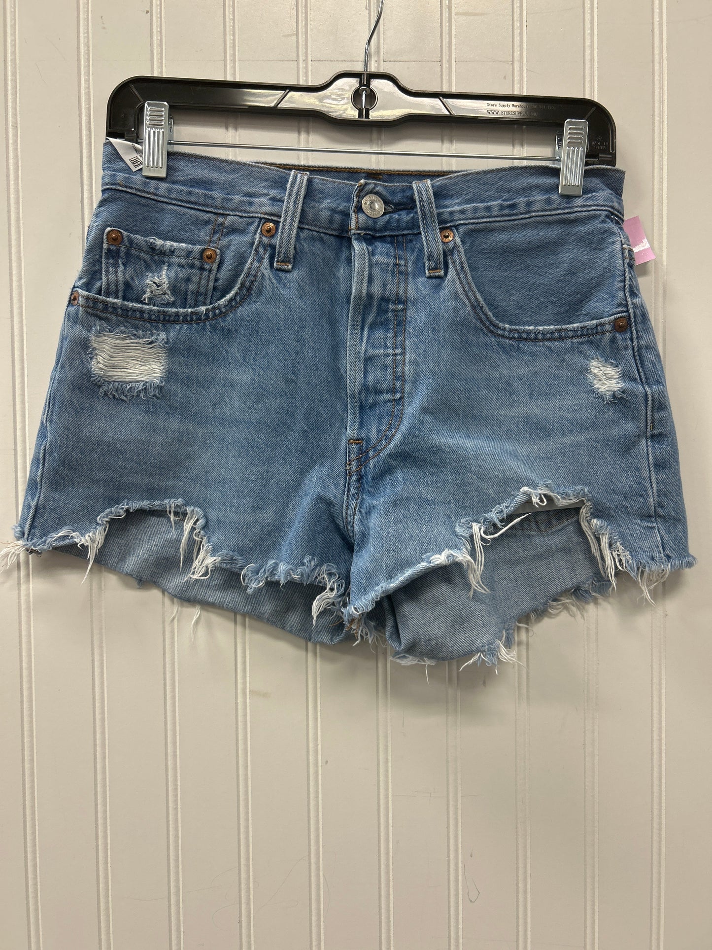 Shorts By Levis In Blue Denim, Size:2