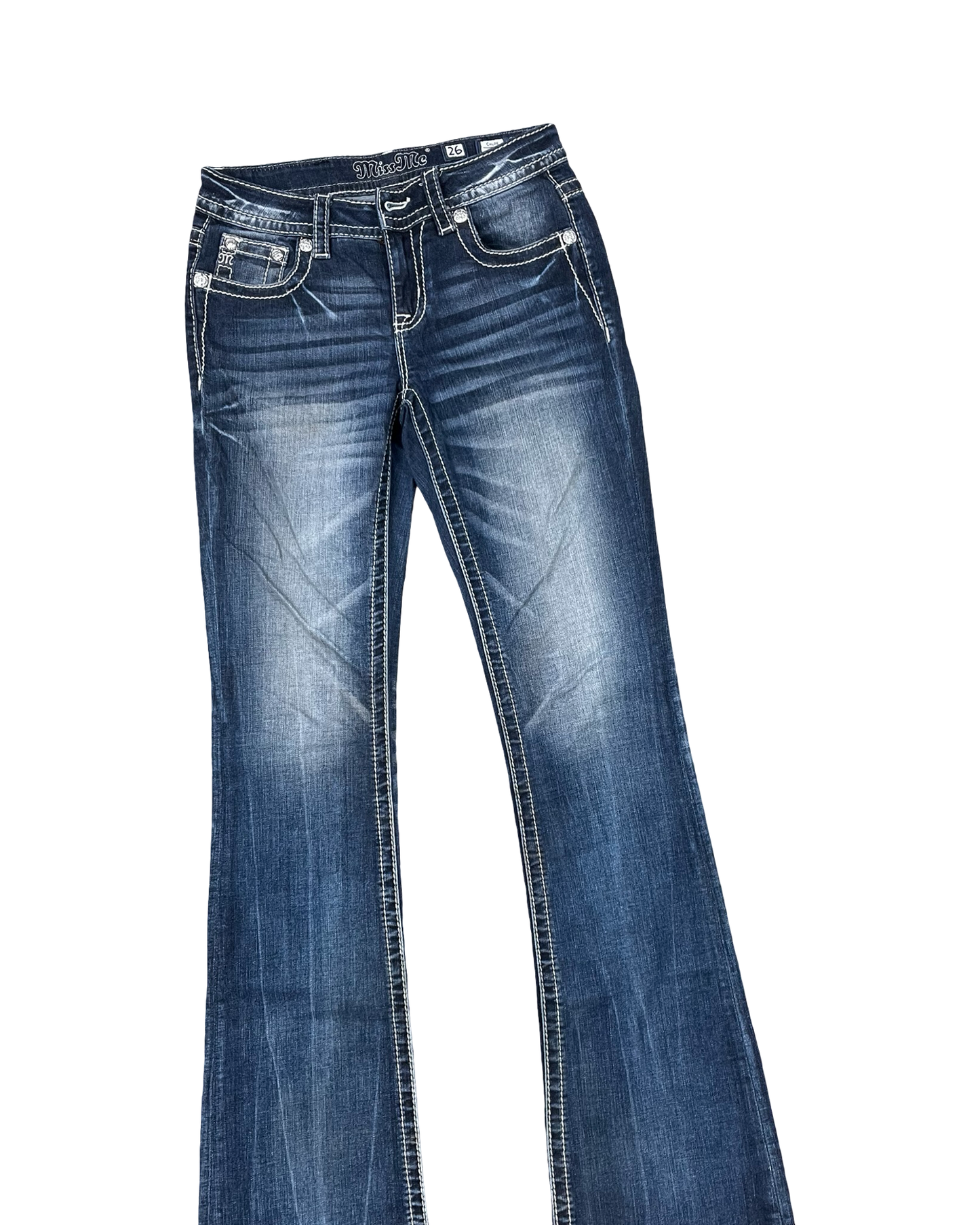 Jeans Boot Cut By Miss Me In Blue Denim, Size:2