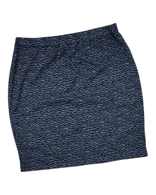 Skirt Midi By Avenue In Black & Grey, Size:Xl