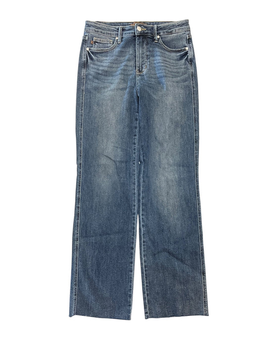 Jeans Straight By Judy Blue In Blue Denim, Size:8