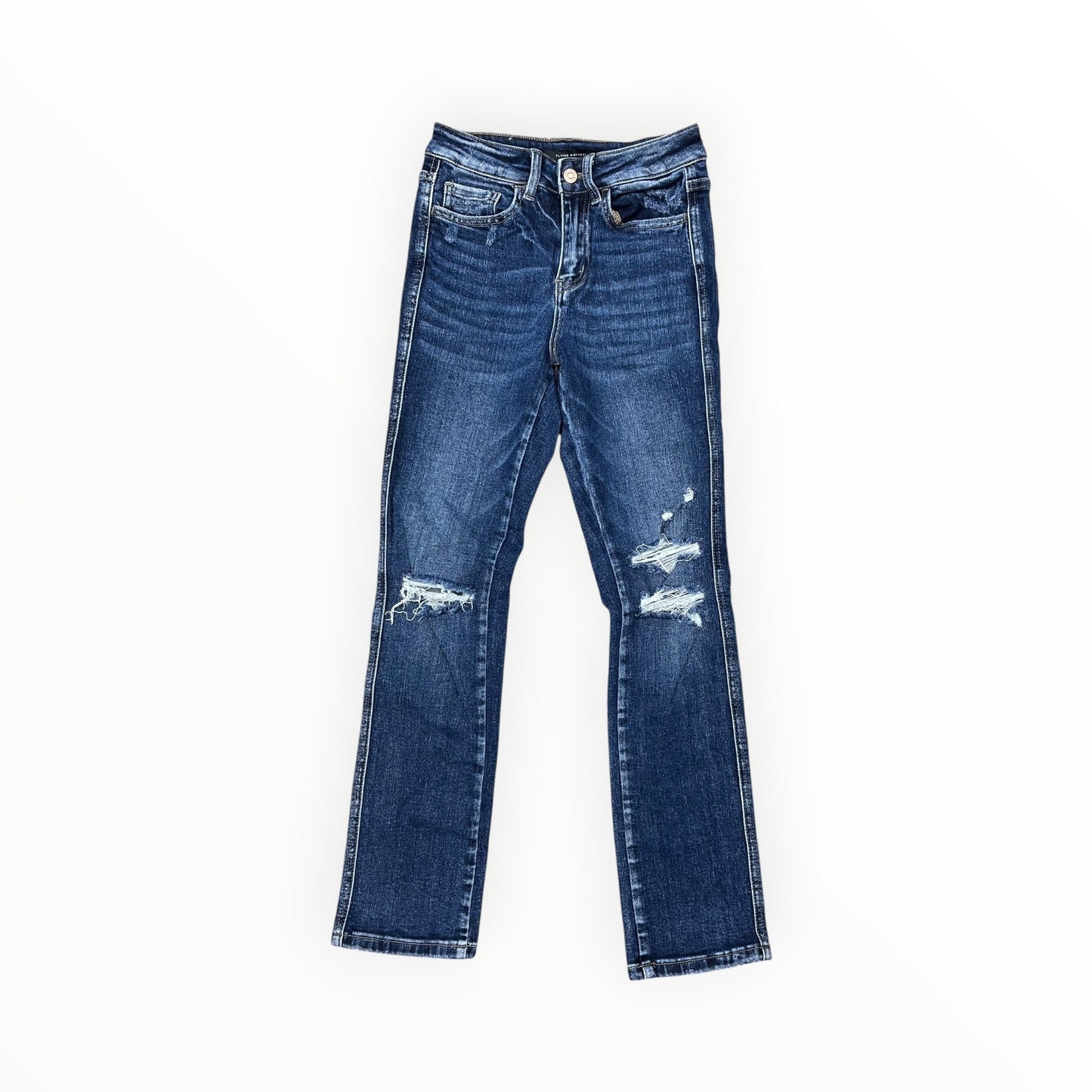Jeans Straight By Flying Monkey In Green Denim, Size:2