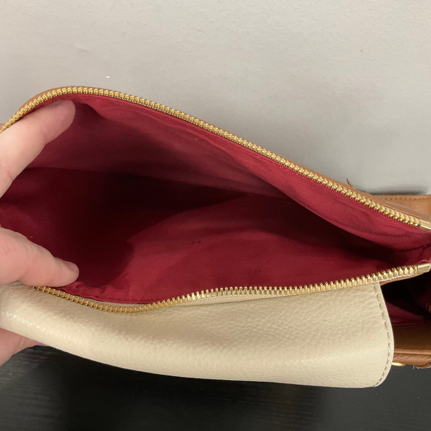 KAYCE SADDLE BAG by HAMMITT In BROWN & CREAM, Size: MEDIUM