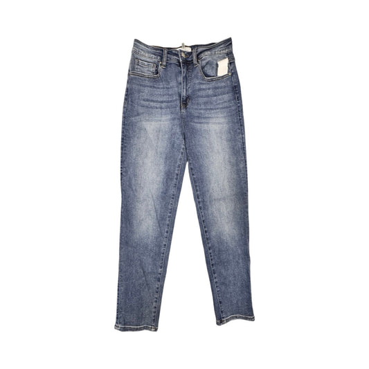 Jeans Straight By Risen In Blue Denim, Size:4