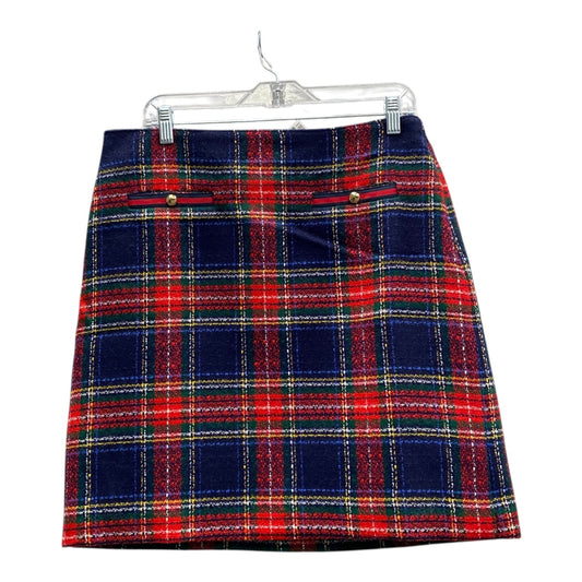 Skirt Mini & Short By Talbots In Blue & Red, Size:8