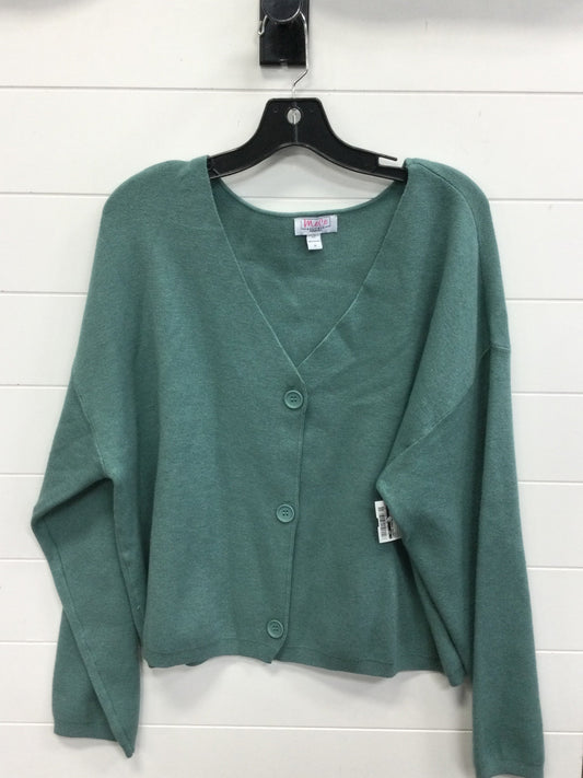 Sweater Cardigan By Cmc In Blue, Size:1X