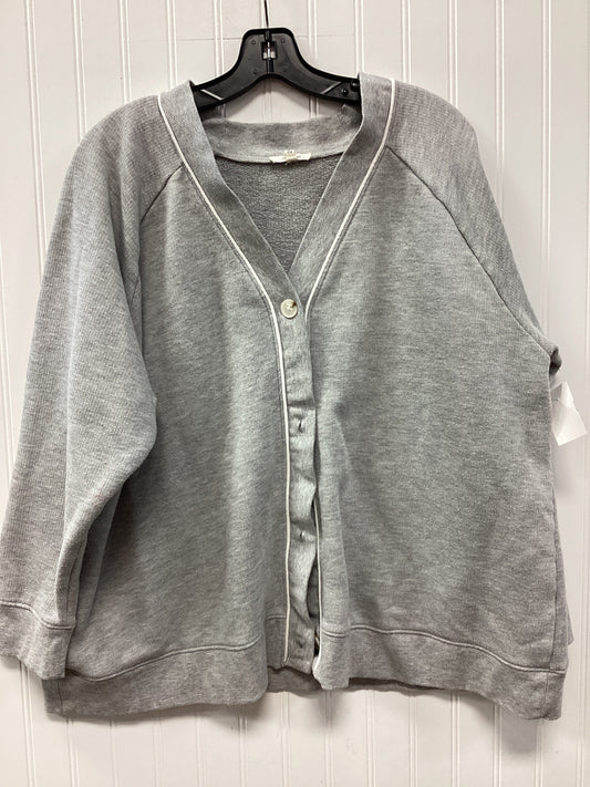 Sweater Cardigan By Maurices In Grey, Size:2X