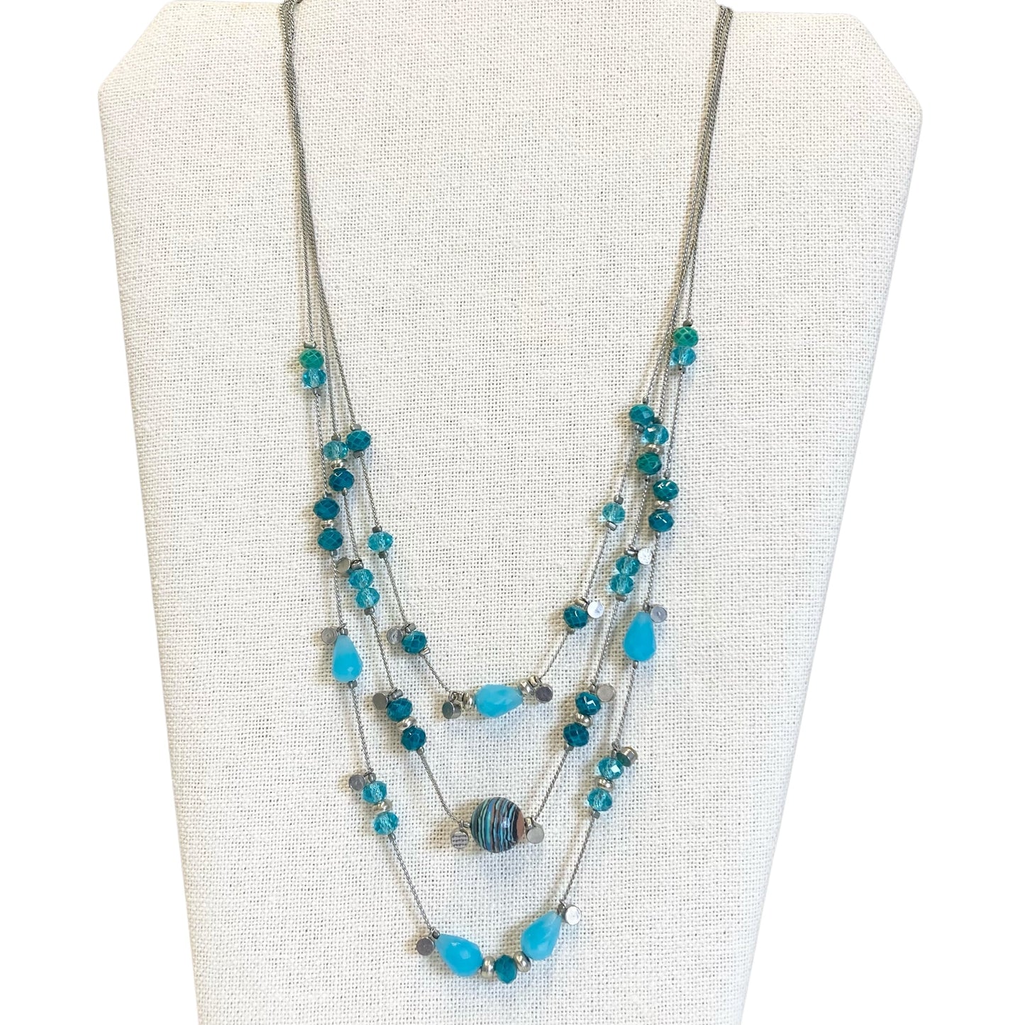 Necklace Statement In Blue