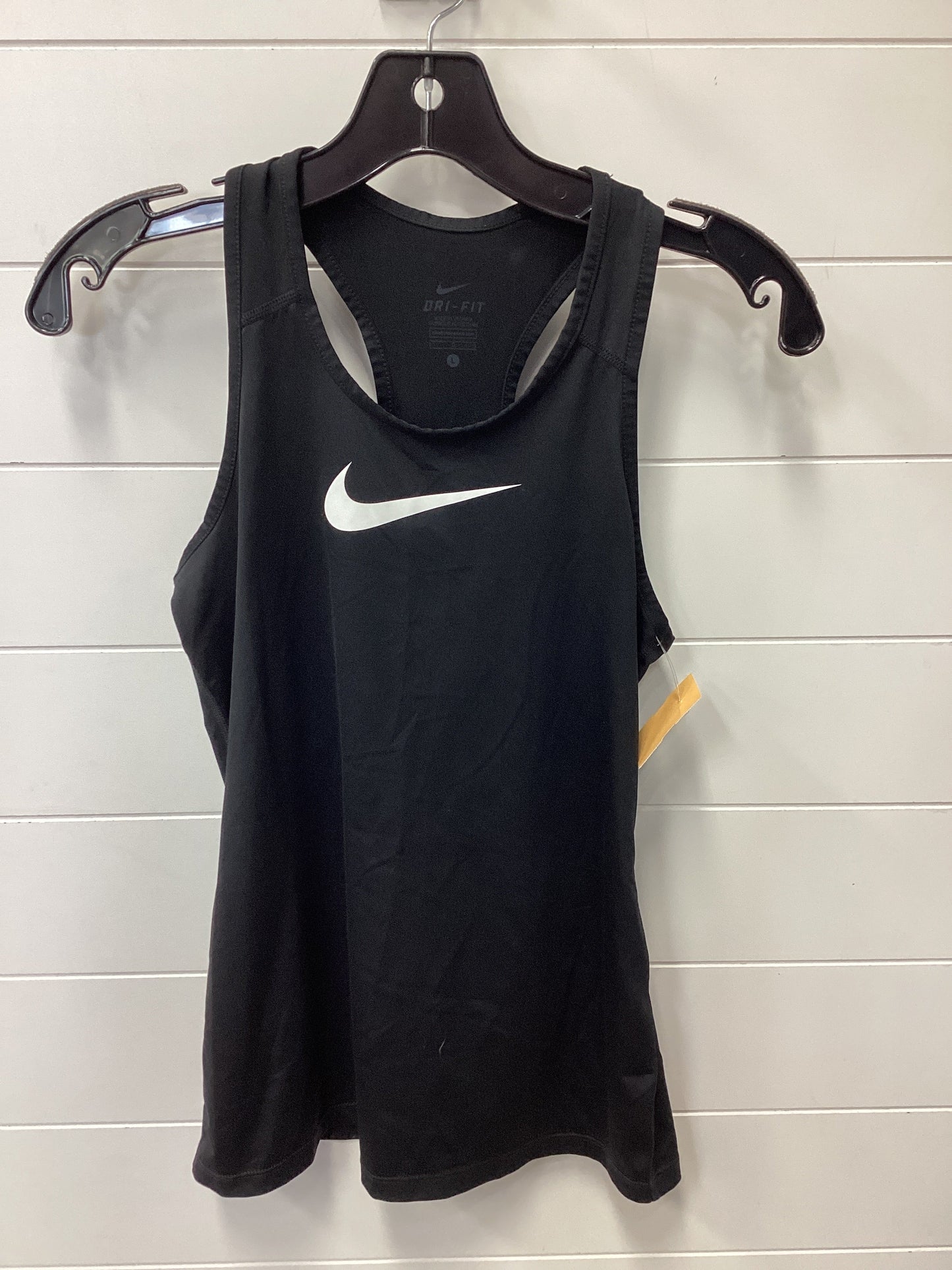 Athletic Tank Top By Nike Apparel In Black, Size:L