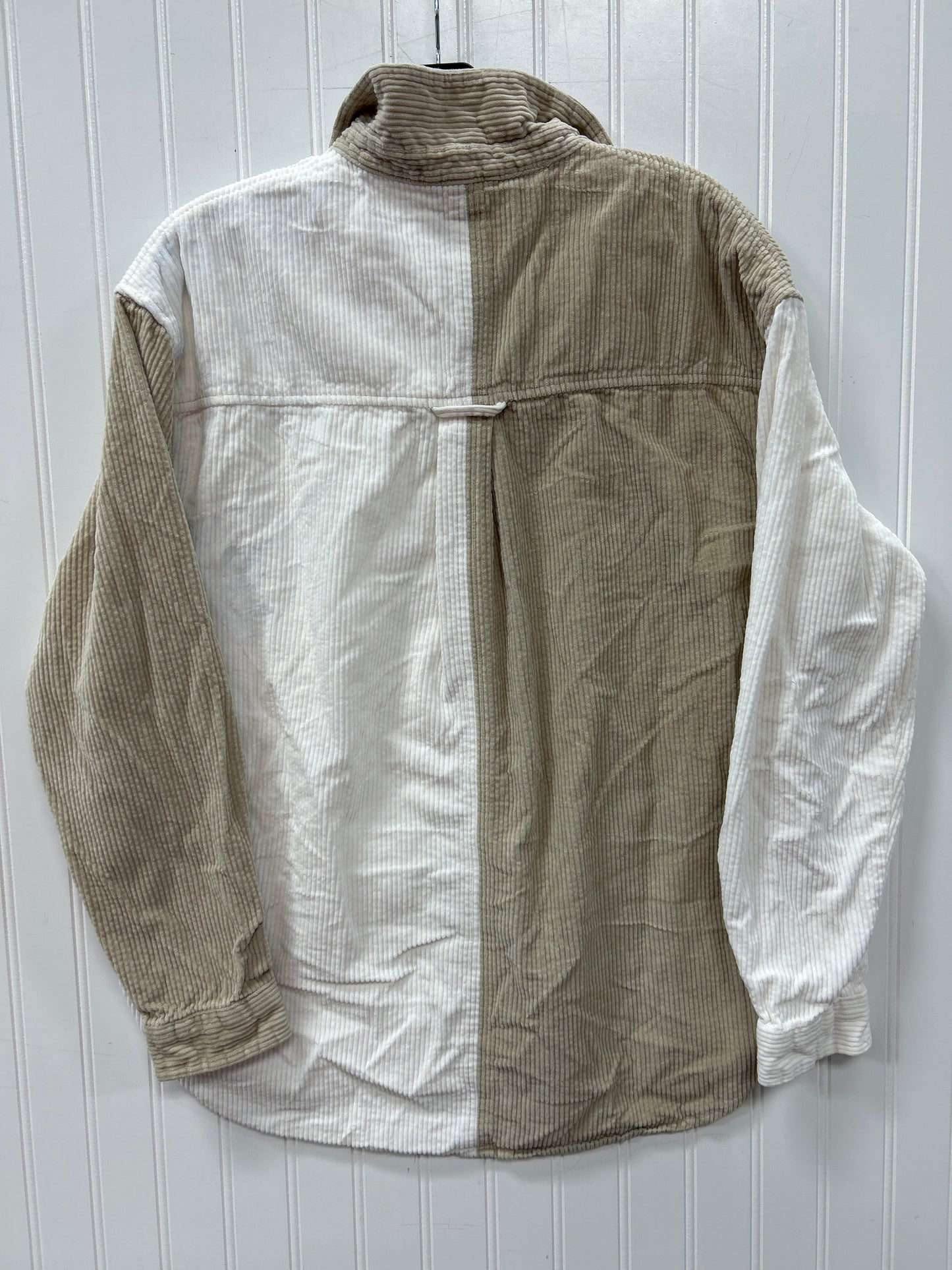 Blouse Ls By American Eagle In Cream & White, Size:S