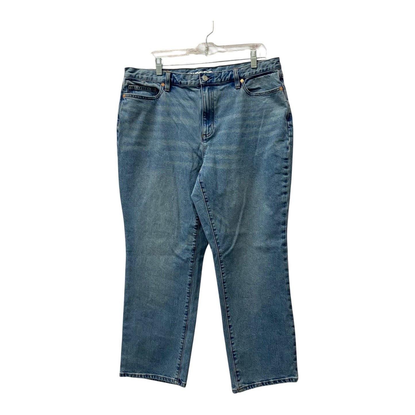 Jeans Straight By Lands End In Blue, Size:16