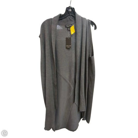 Cardigan By Clothes Mentor In Grey, Size: 3x