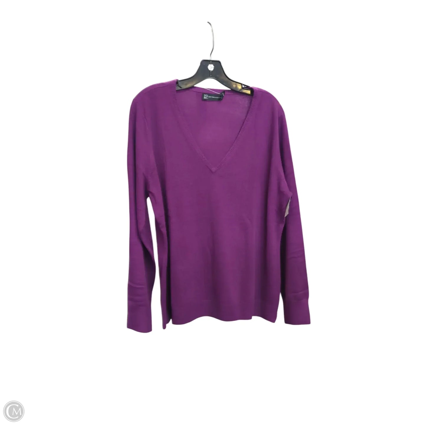 Sweater By New York And Co In Purple, Size: Xl