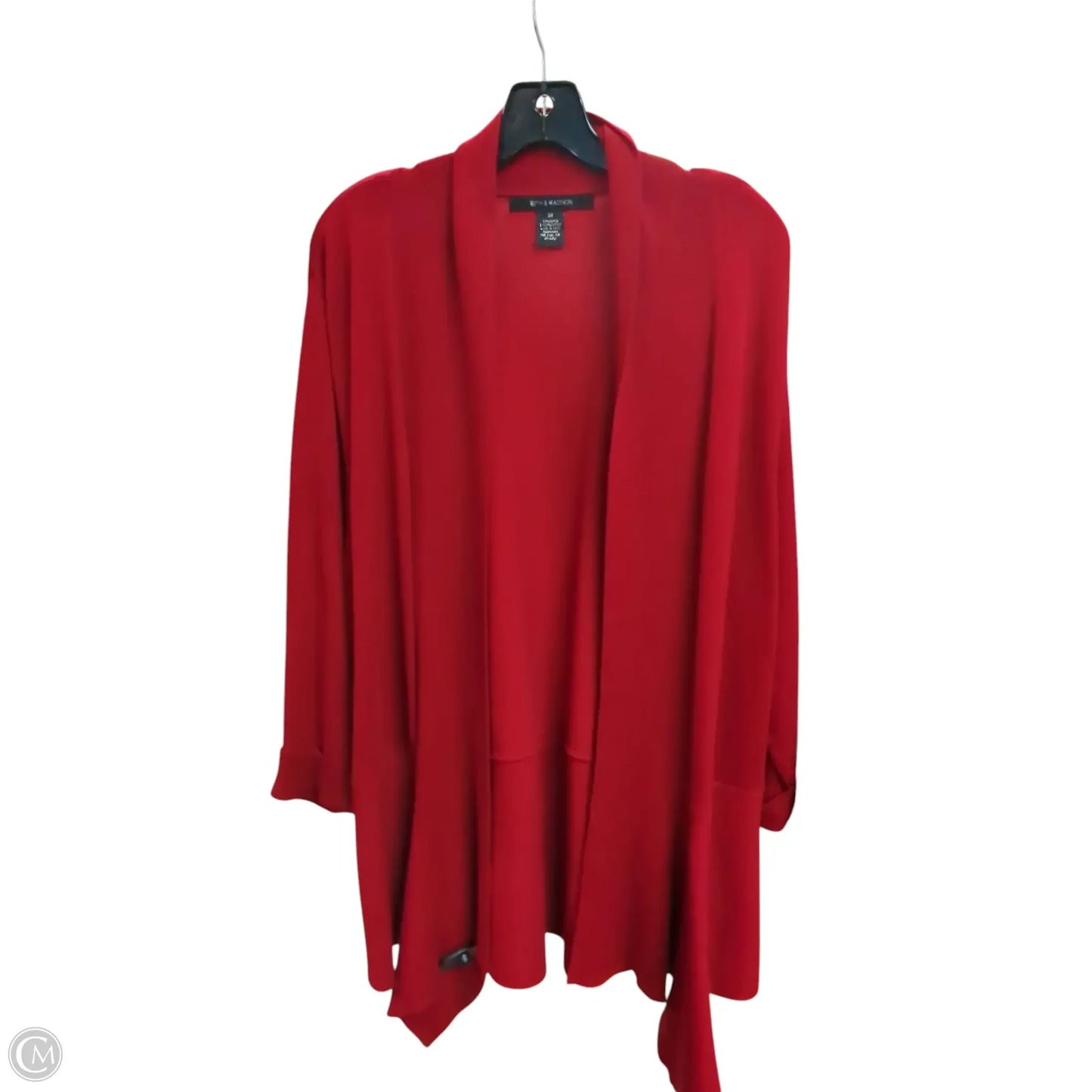 Cardigan By 89th And Madison In Red, Size: 3x