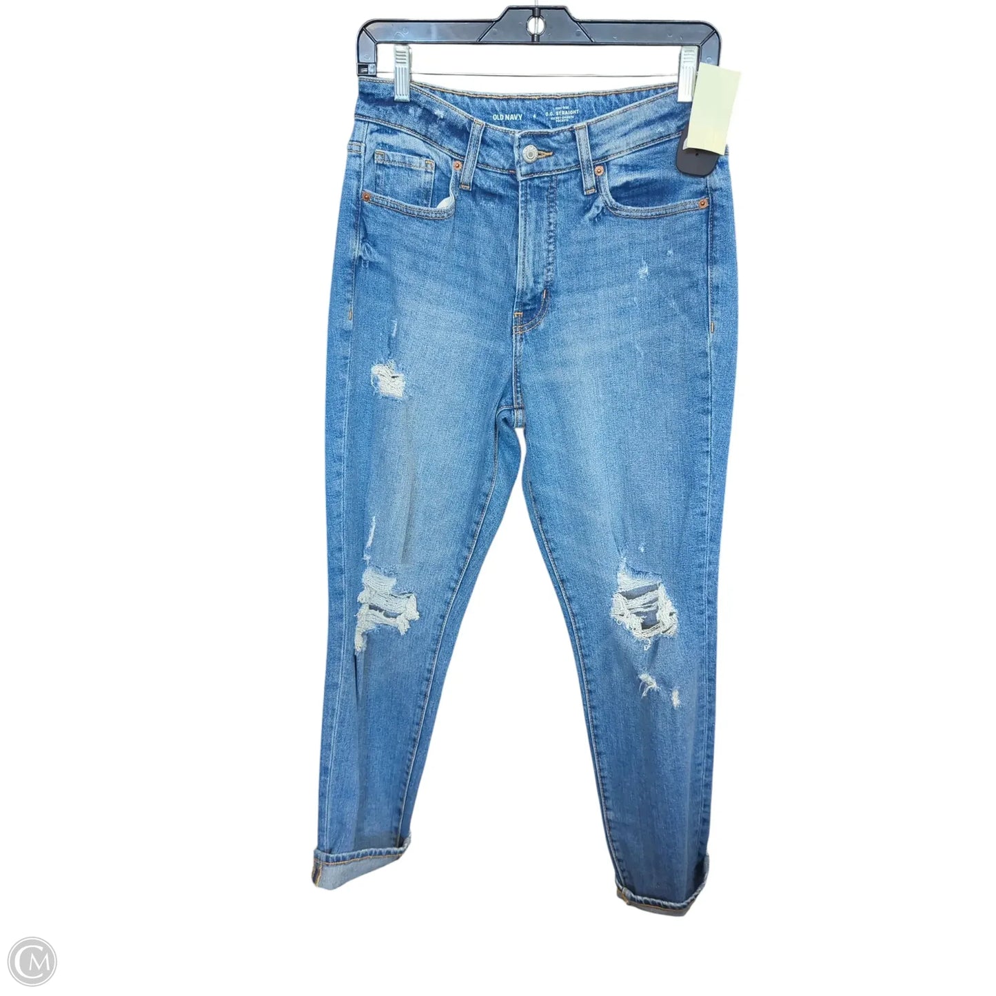 Jeans Straight By Old Navy In Blue Denim, Size: 4
