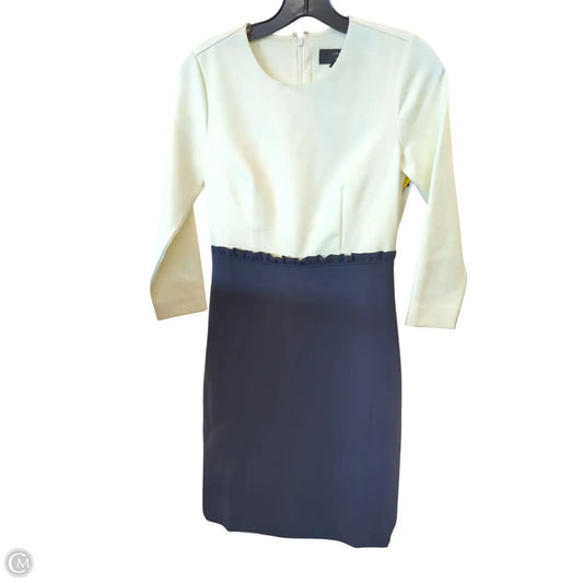 Dress Work By J. Crew In Blue & White, Size: 0p