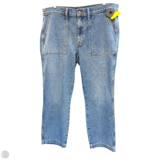 Jeans Straight By J. Crew In Blue Denim, Size: 14